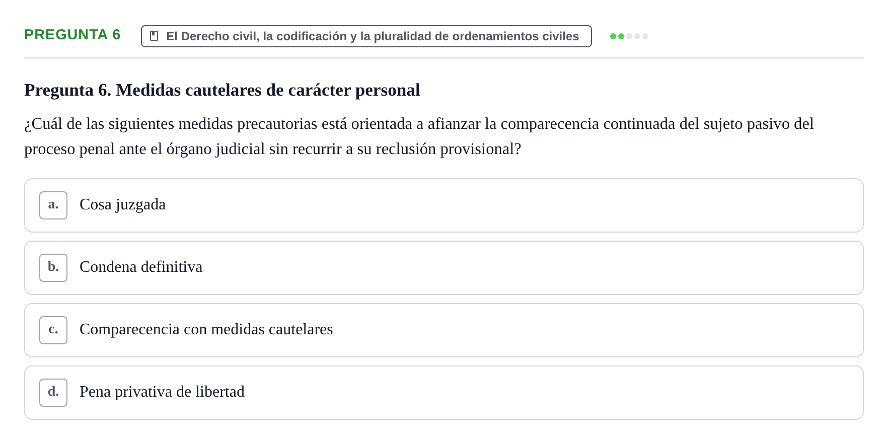Enunciado: Pregunta 6