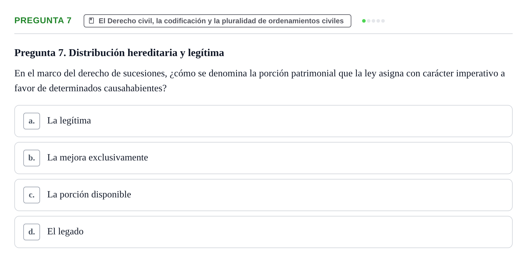 Enunciado: Pregunta 7