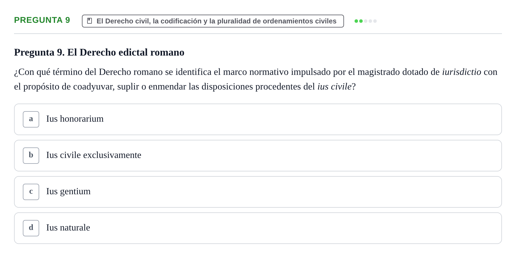 Enunciado: Pregunta 9