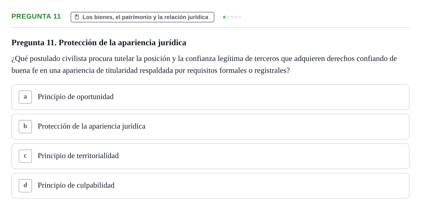 Enunciado: Pregunta 11
