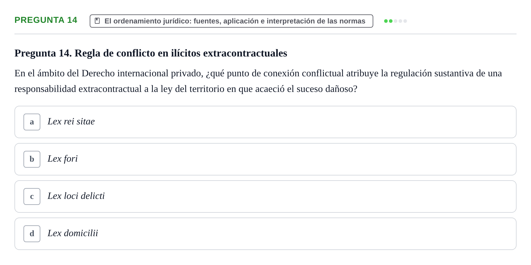 Enunciado: Pregunta 14