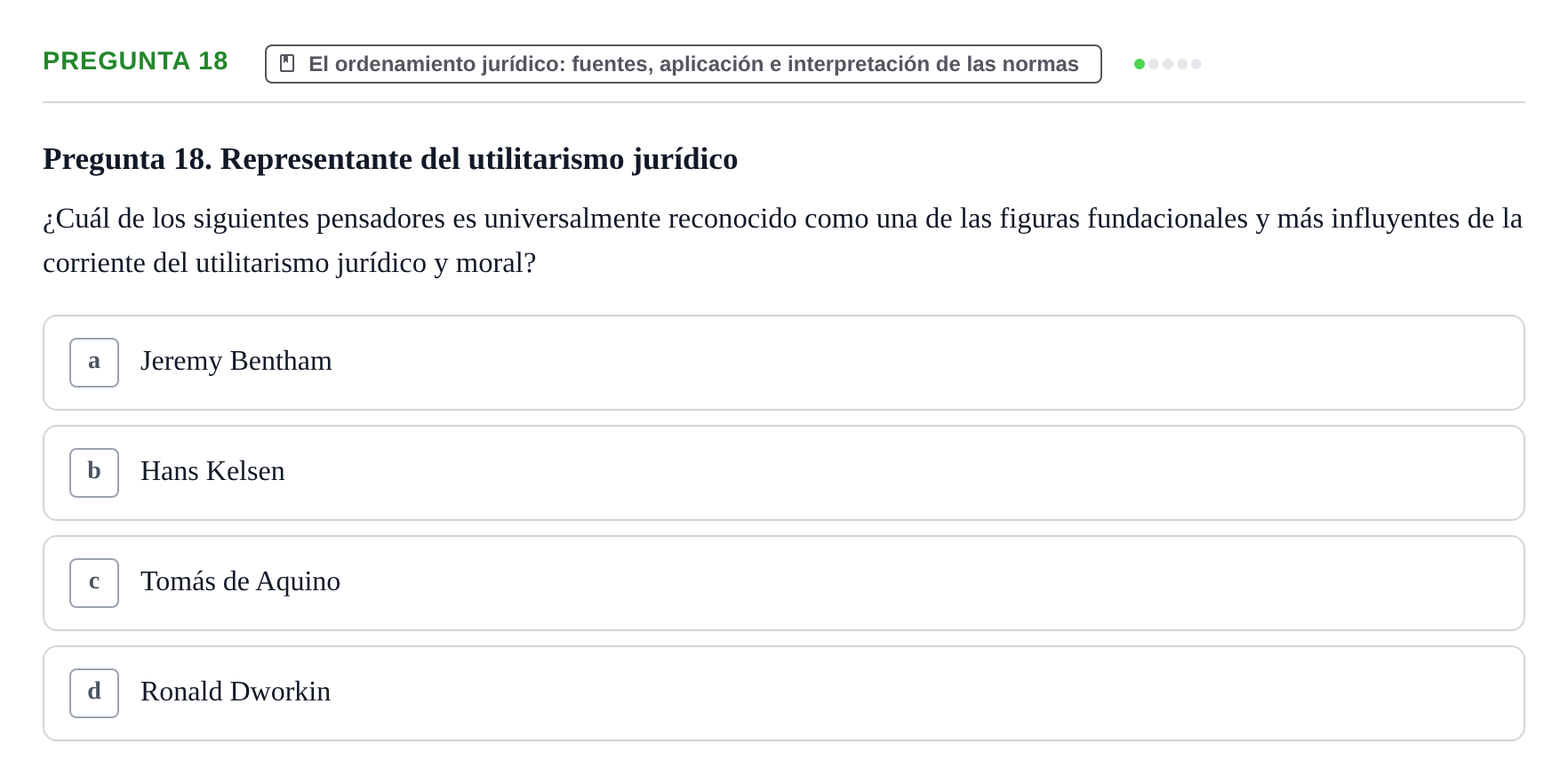 Enunciado: Pregunta 18