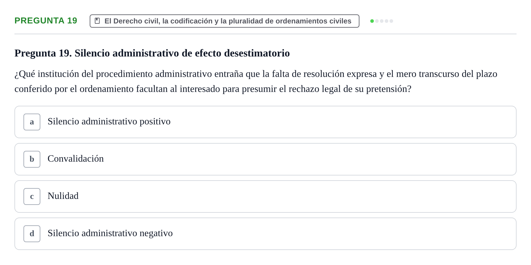 Enunciado: Pregunta 19