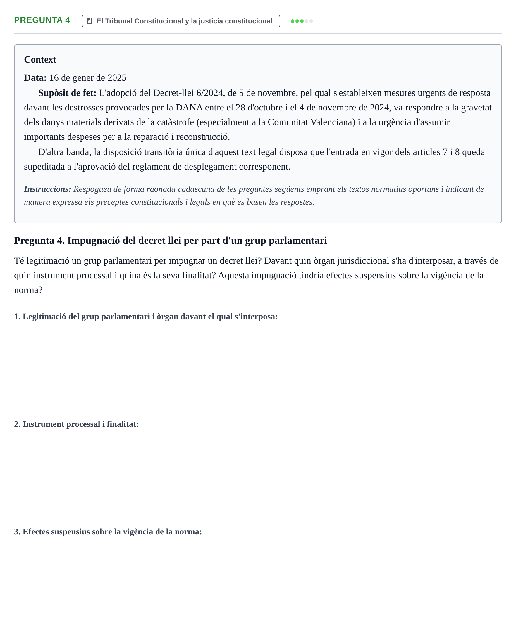 Enunciado: Pregunta 4 · Principios e Instituciones Constitucionales UB 2025