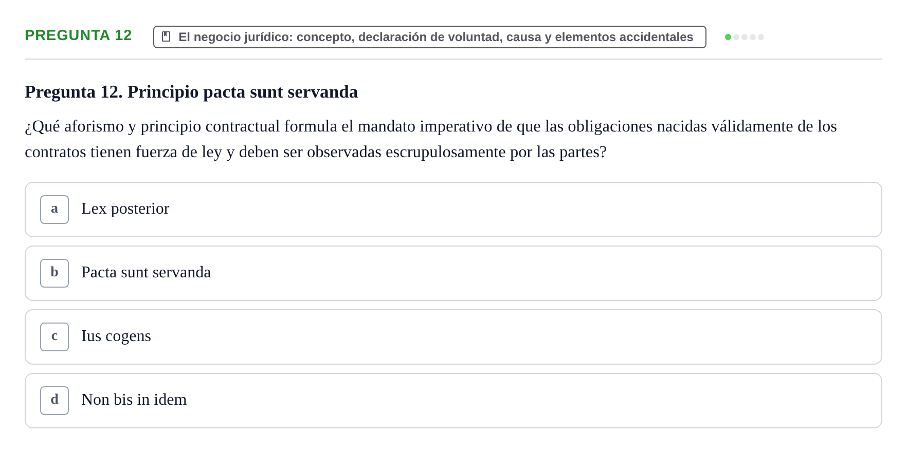Enunciado: Pregunta 12