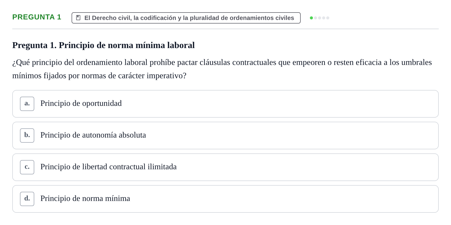 Enunciado: Pregunta 1