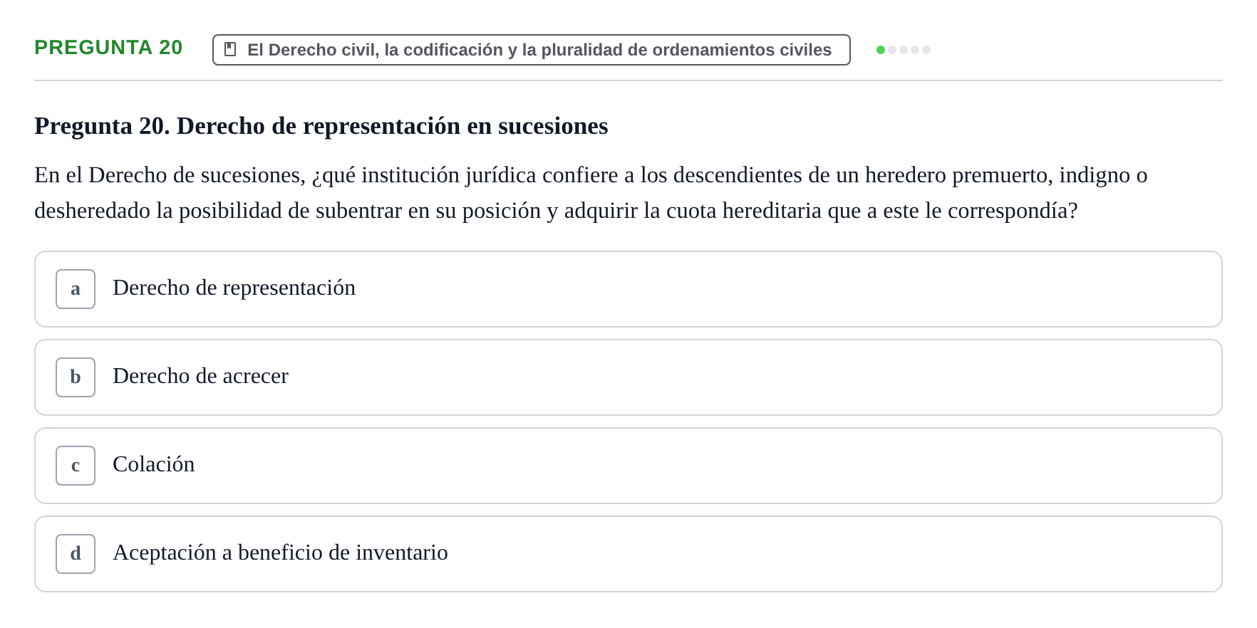 Enunciado: Pregunta 20