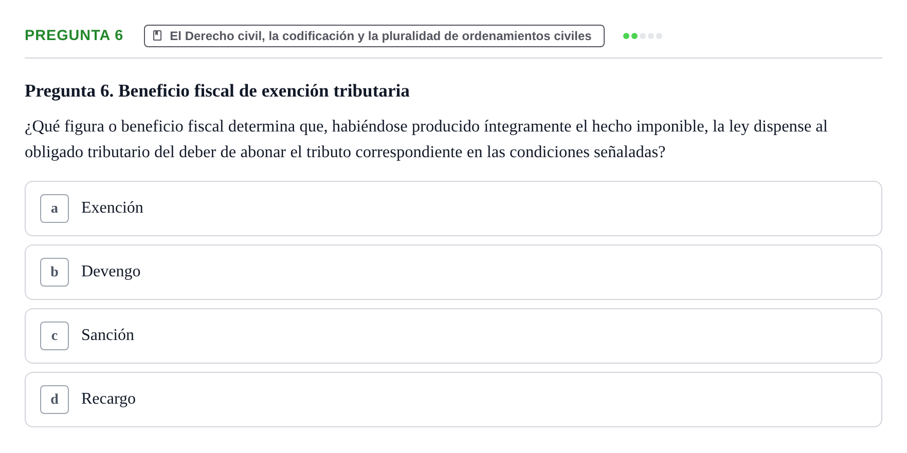 Enunciado: Pregunta 6