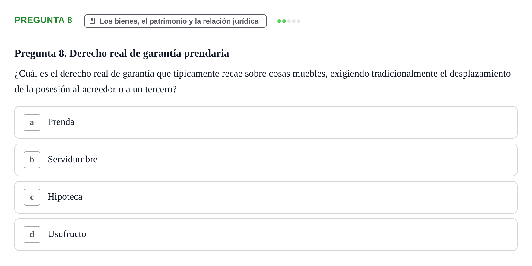 Enunciado: Pregunta 8