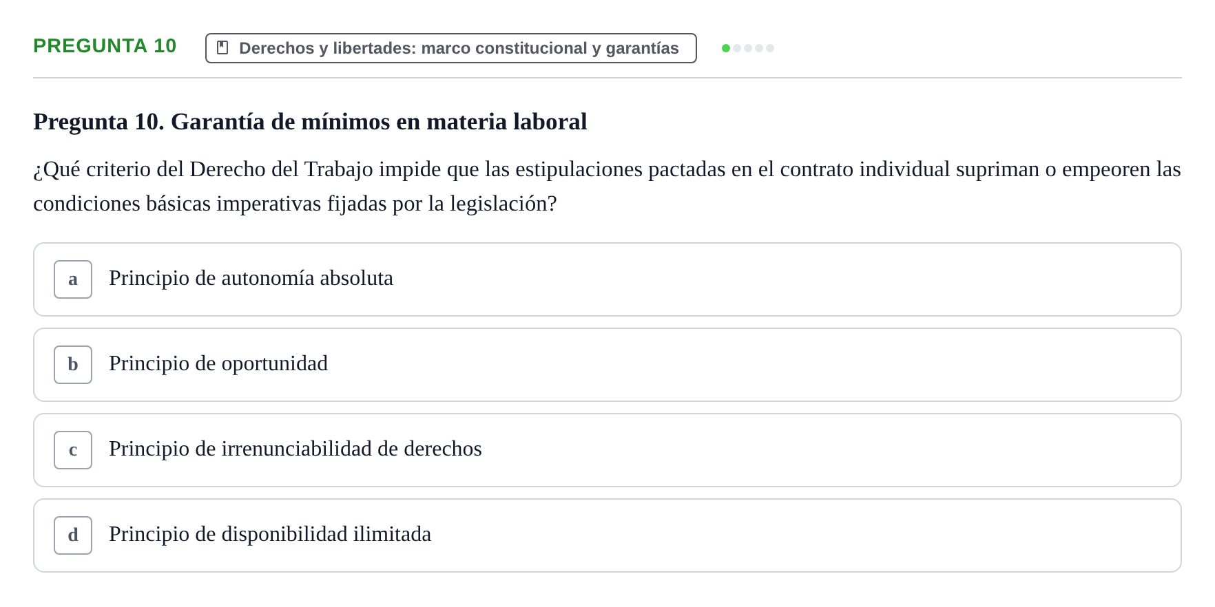 Enunciado: Pregunta 10