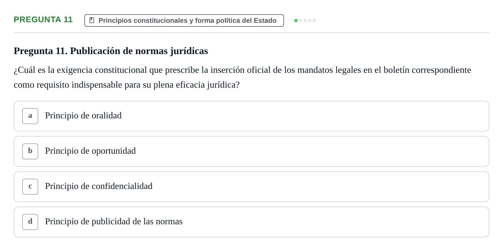 Enunciado: Pregunta 11