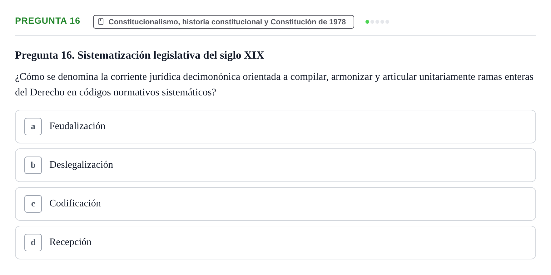 Enunciado: Pregunta 16