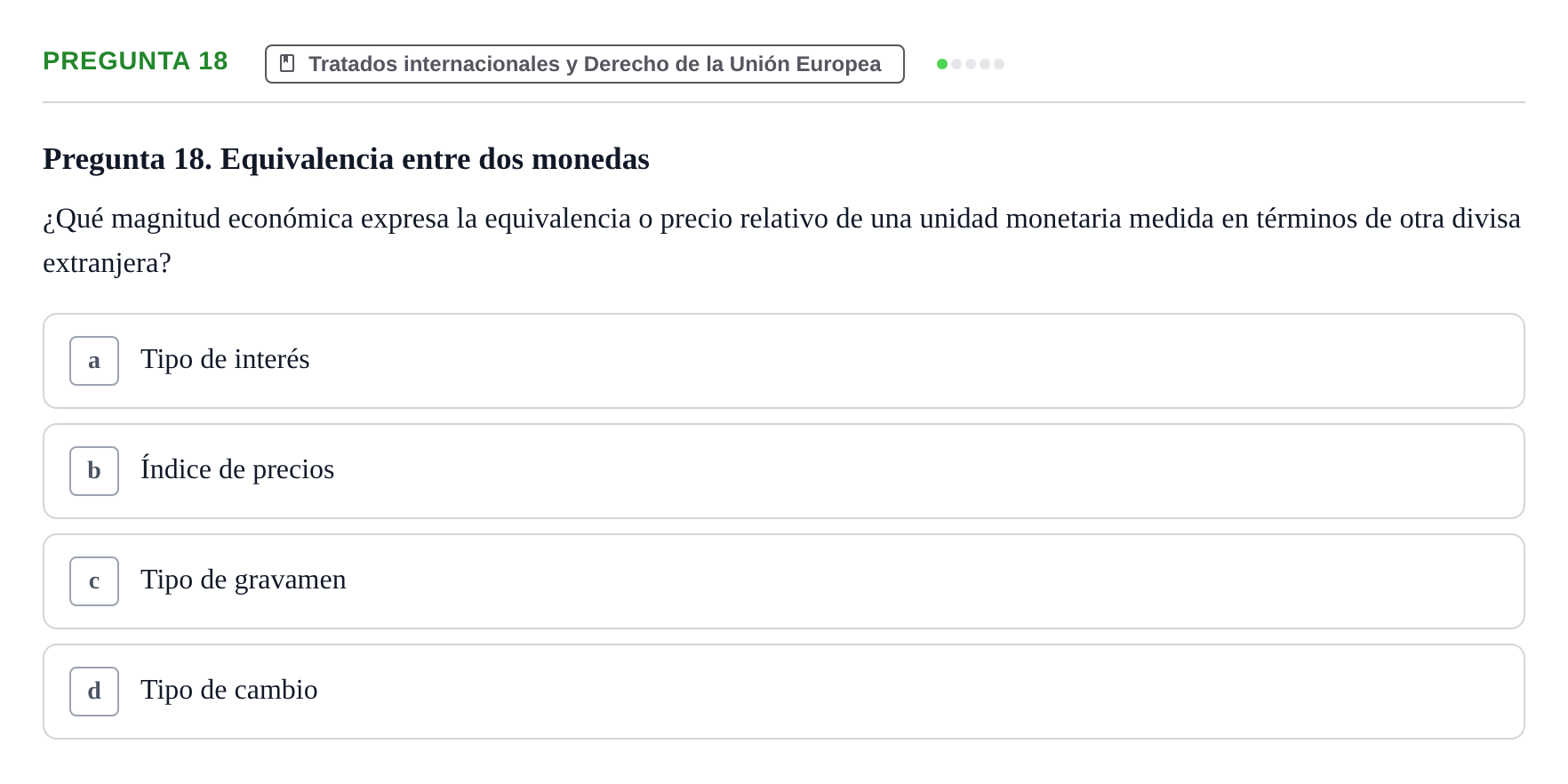 Enunciado: Pregunta 18