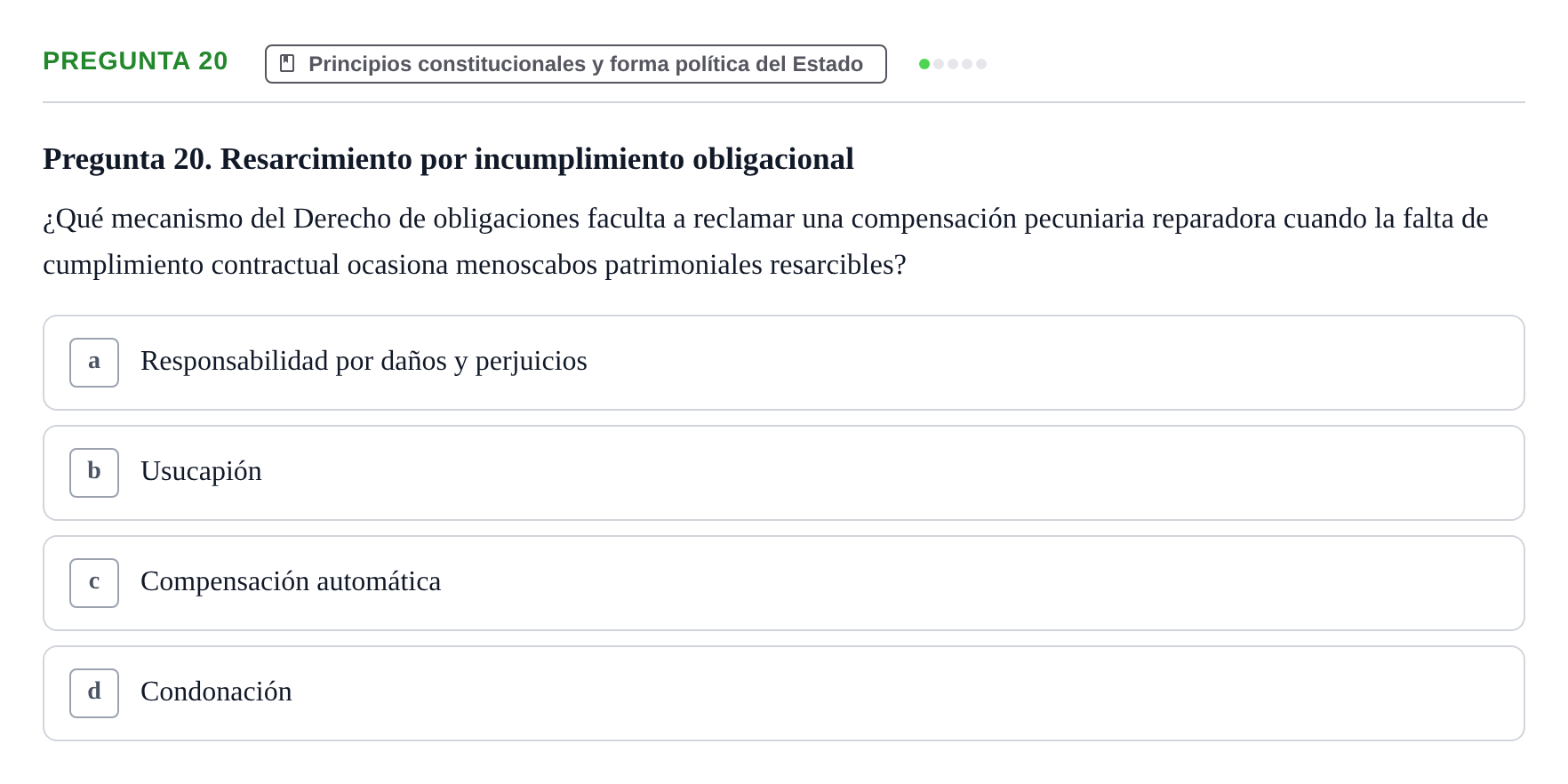 Enunciado: Pregunta 20