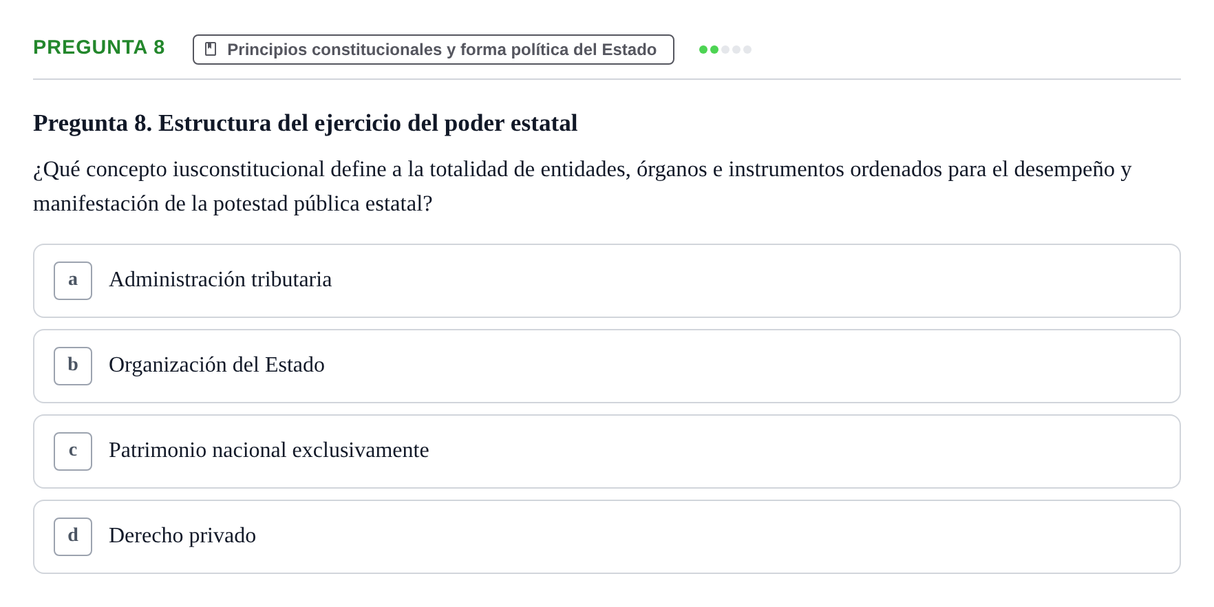 Enunciado: Pregunta 8