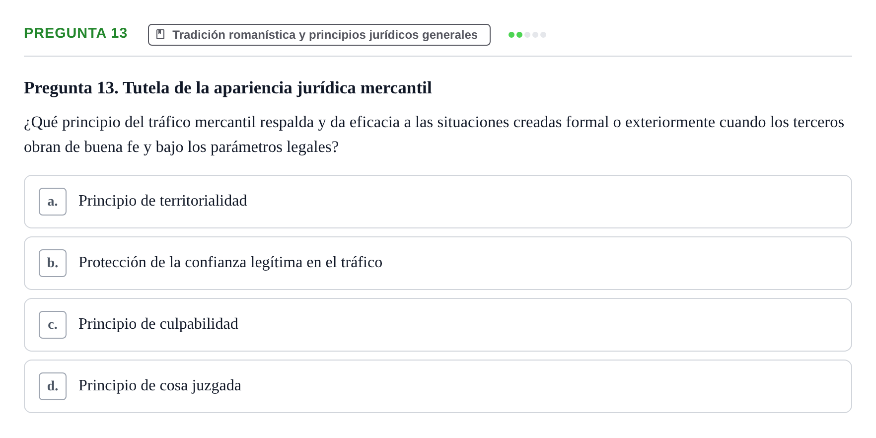 Enunciado: Pregunta 13
