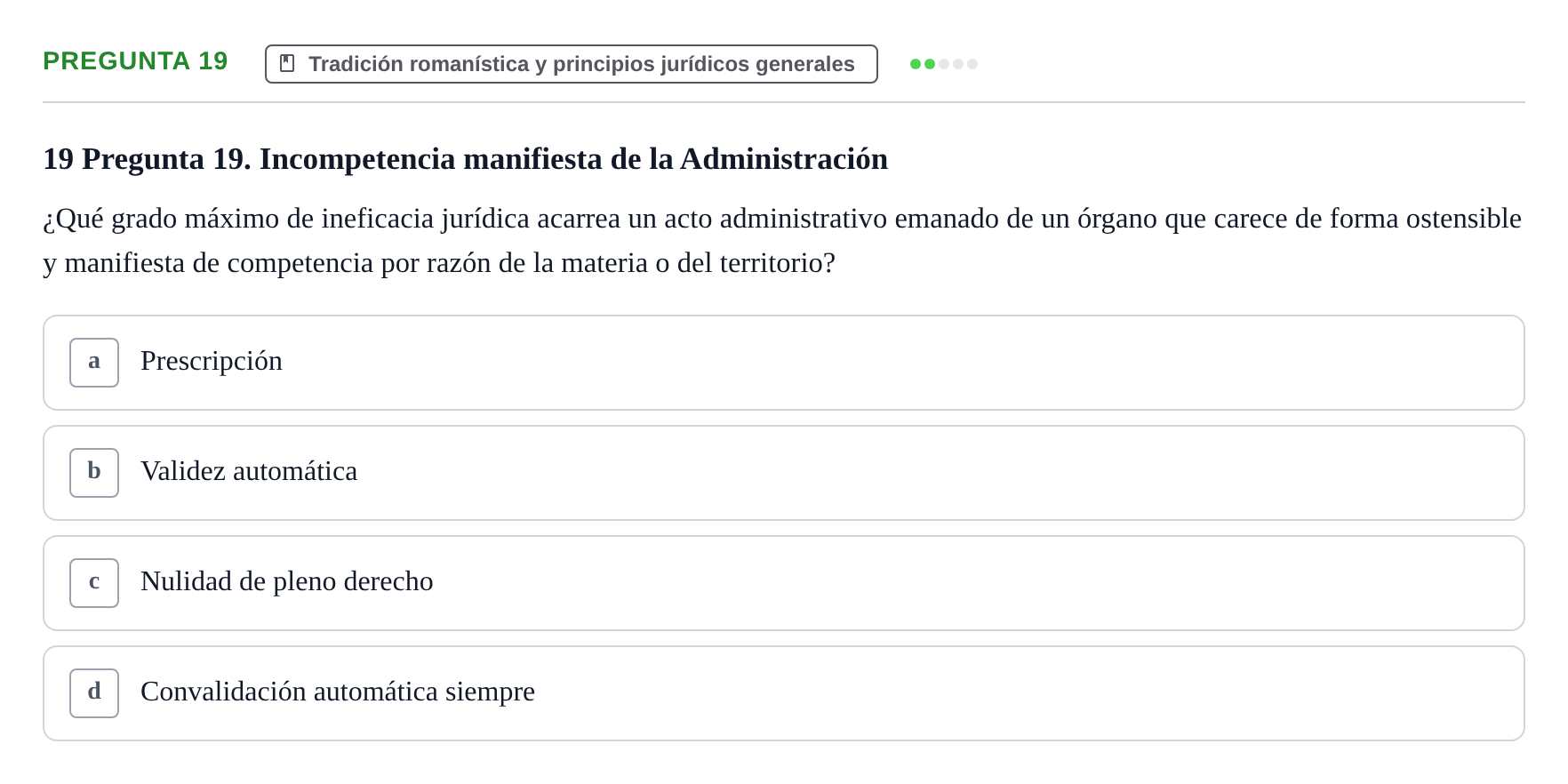 Enunciado: Pregunta 19