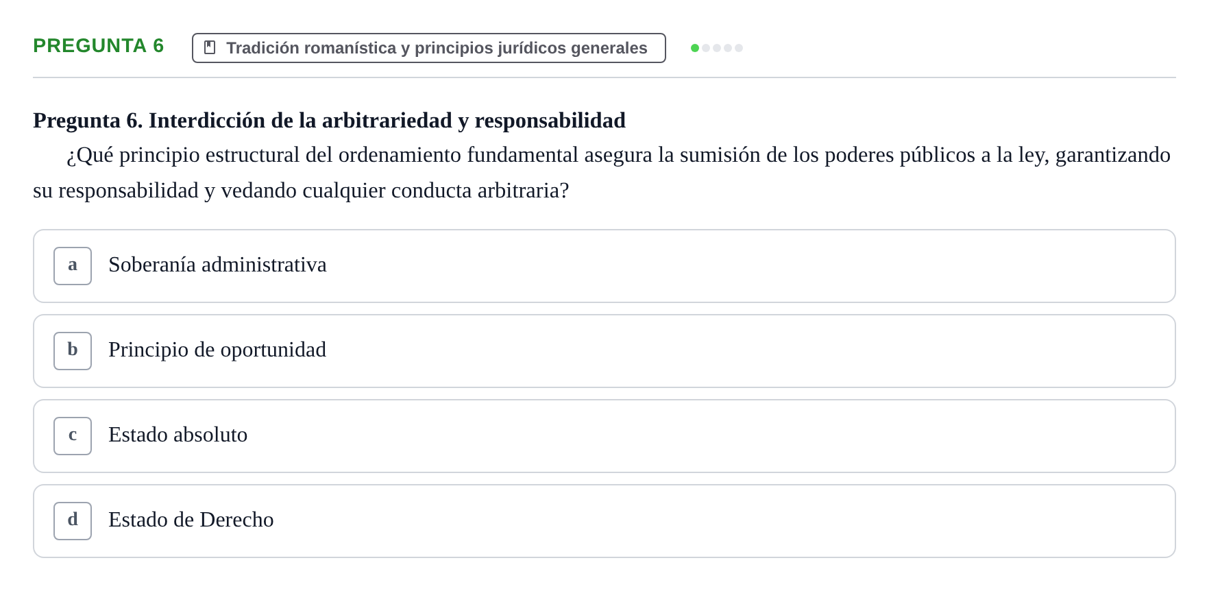 Enunciado: Pregunta 6