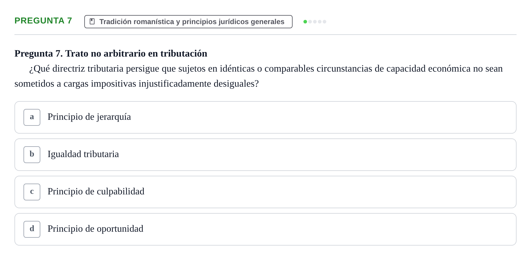 Enunciado: Pregunta 7