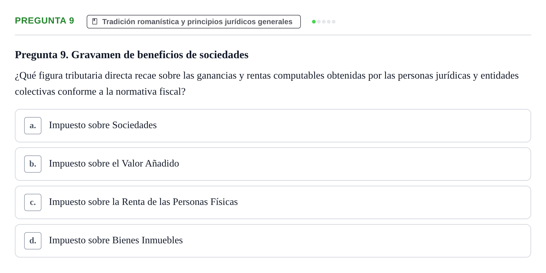 Enunciado: Pregunta 9