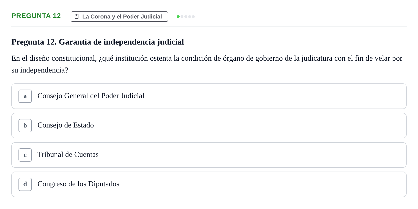 Enunciado: Pregunta 12