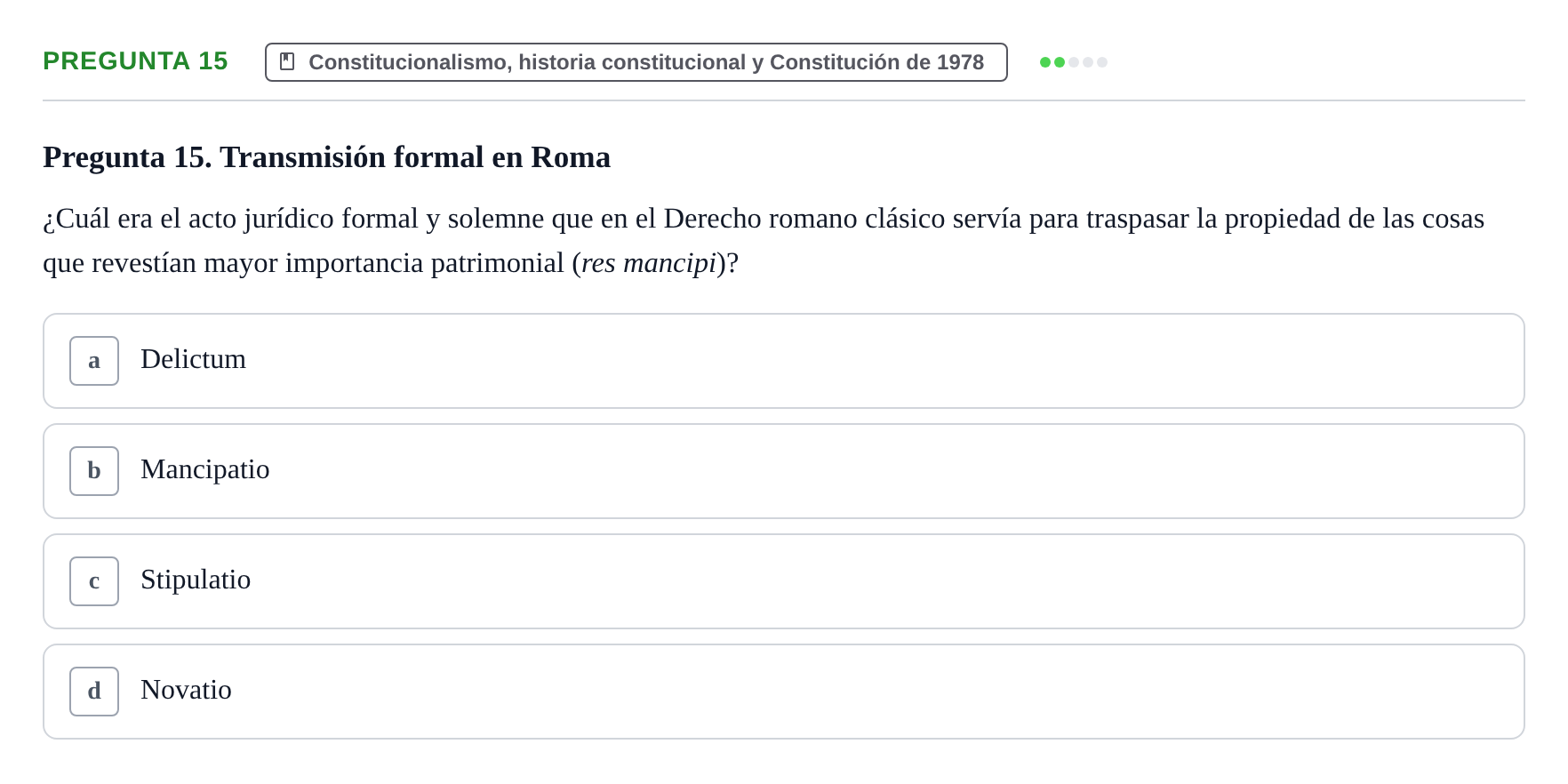 Enunciado: Pregunta 15