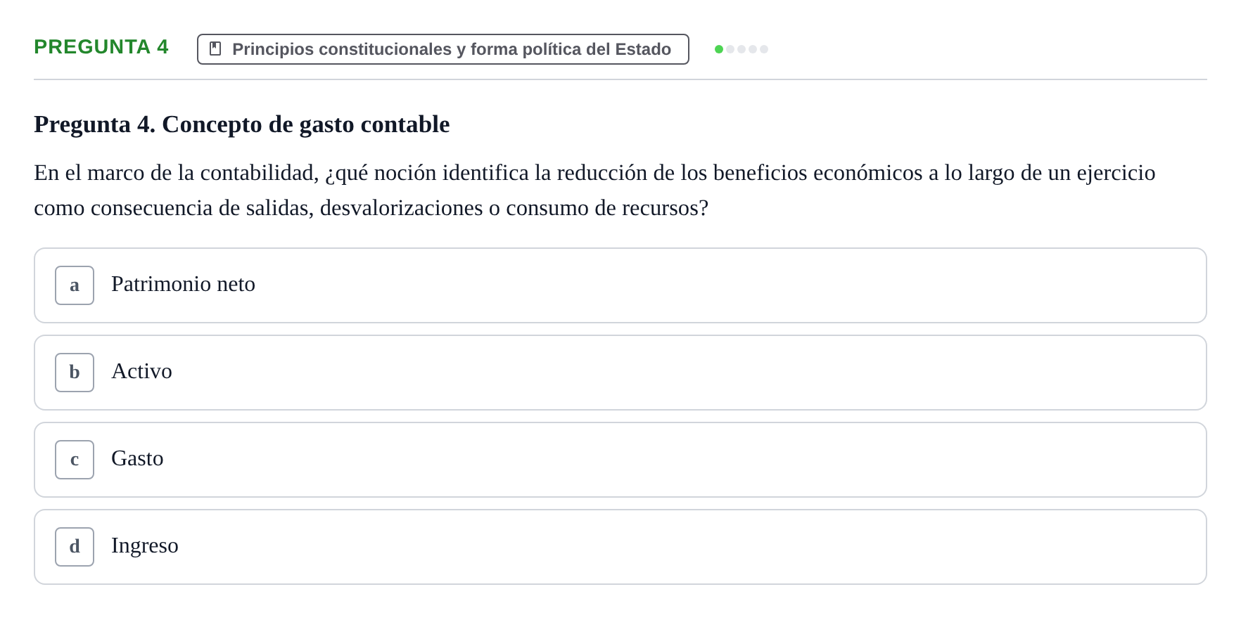 Enunciado: Pregunta 4