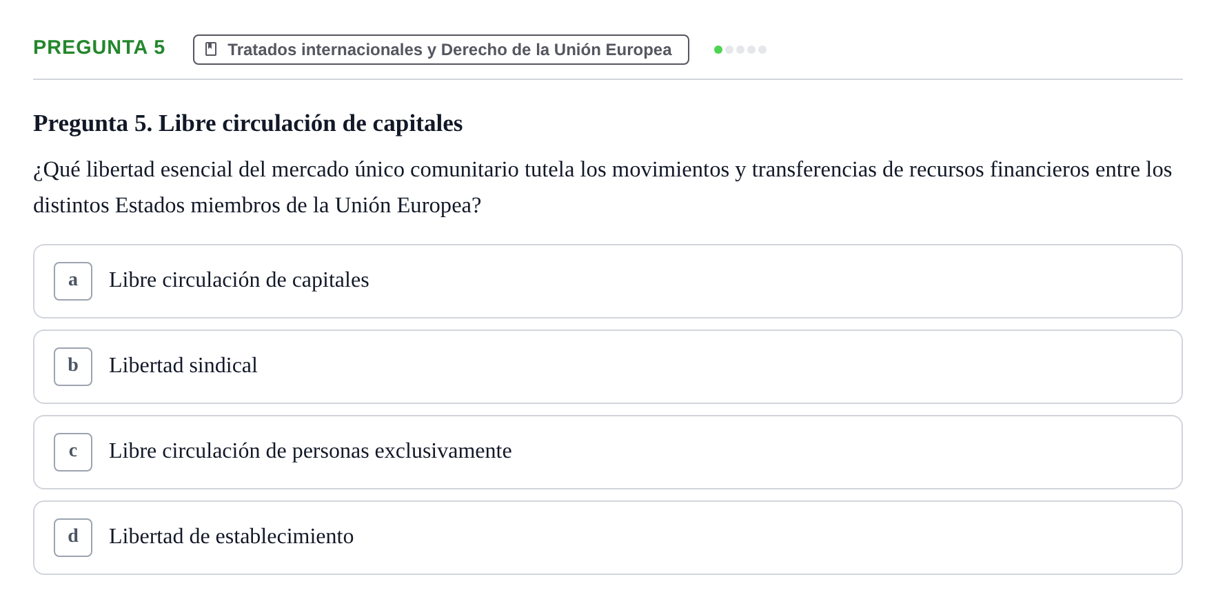 Enunciado: Pregunta 5