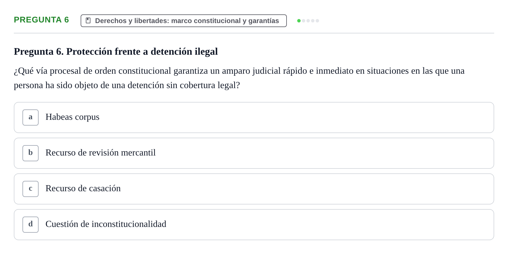 Enunciado: Pregunta 6