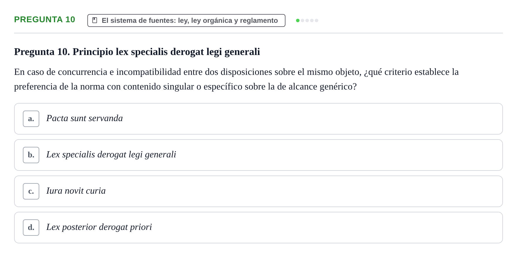 Enunciado: Pregunta 10