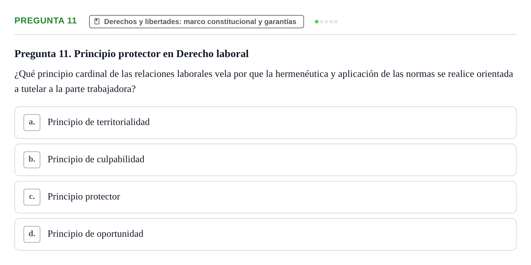 Enunciado: Pregunta 11