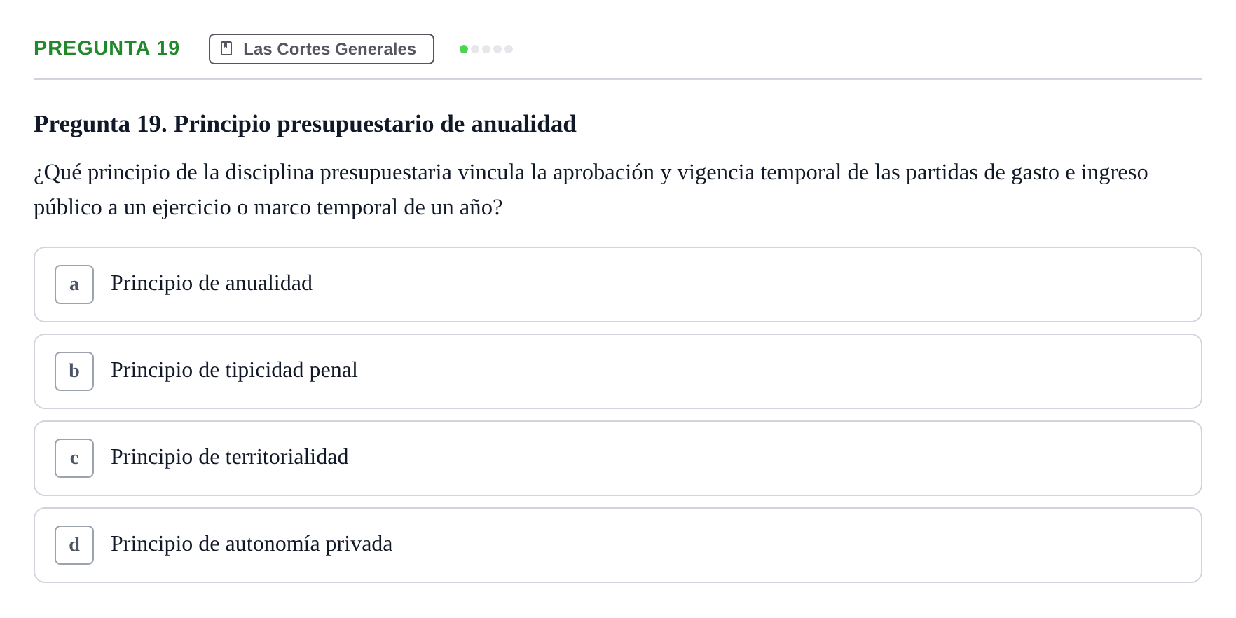 Enunciado: Pregunta 19