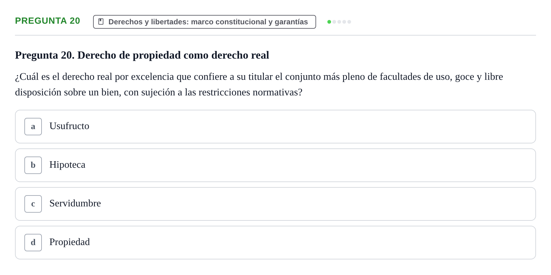 Enunciado: Pregunta 20