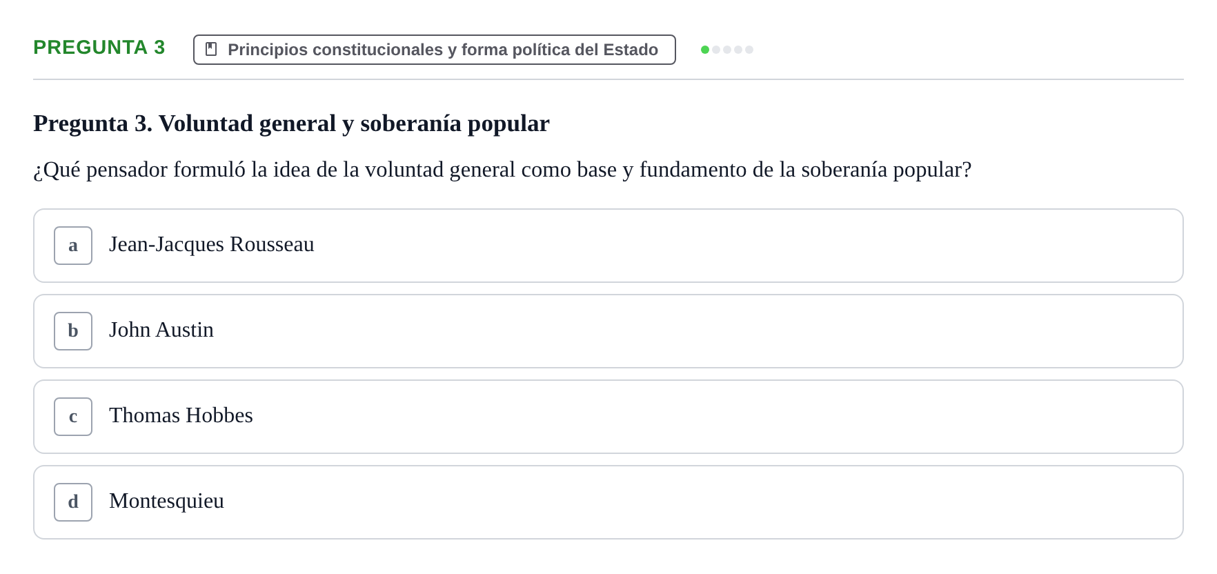 Enunciado: Pregunta 3