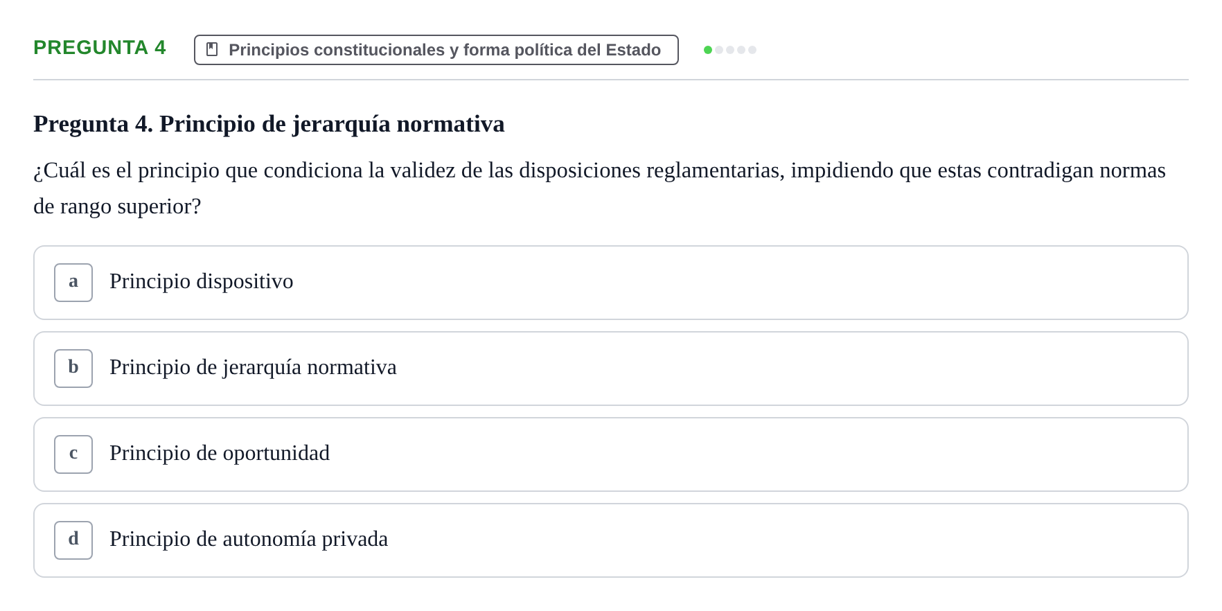Enunciado: Pregunta 4