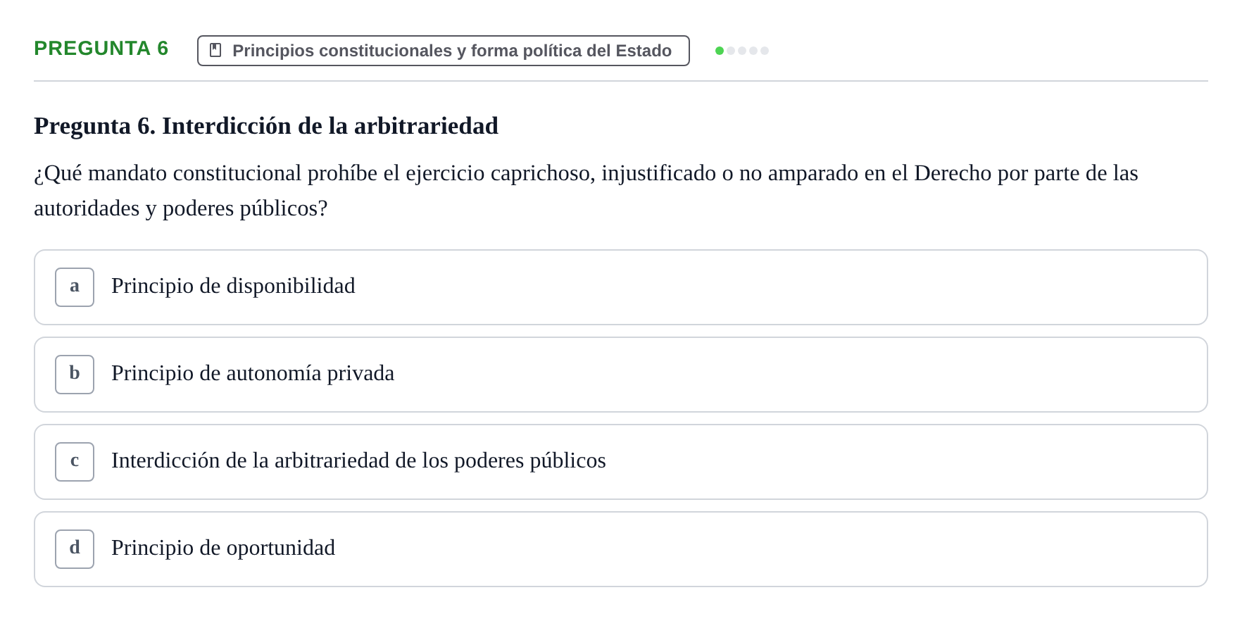 Enunciado: Pregunta 6