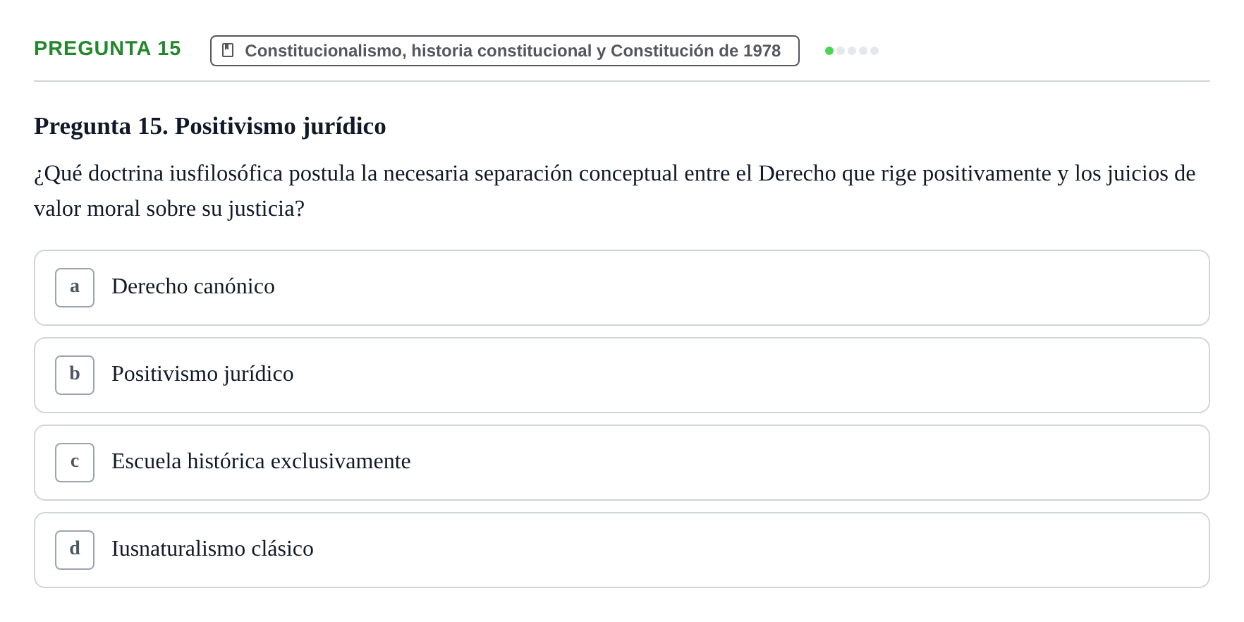 Enunciado: Pregunta 15