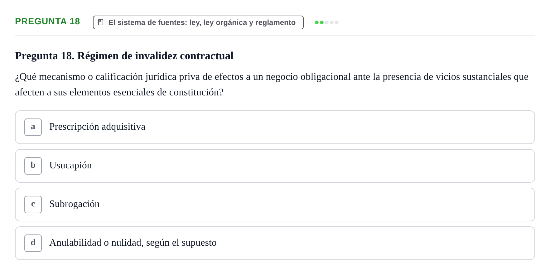 Enunciado: Pregunta 18