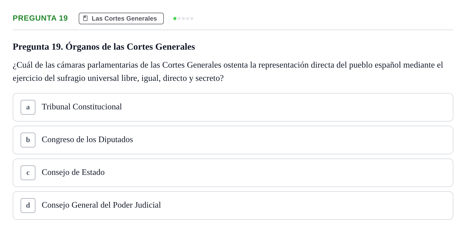 Enunciado: Pregunta 19