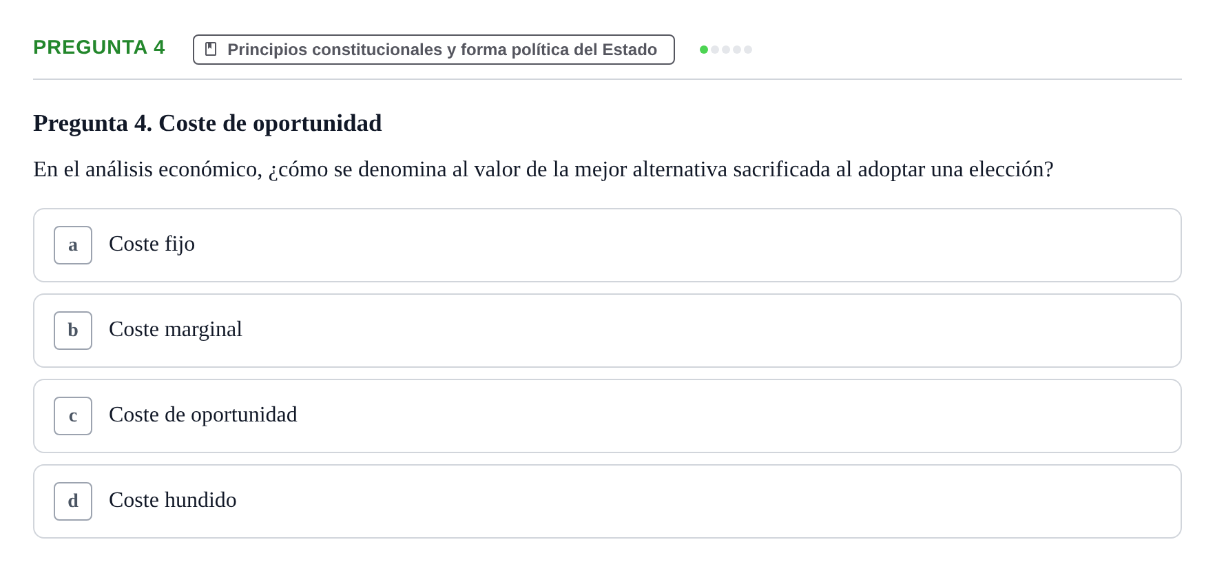 Enunciado: Pregunta 4
