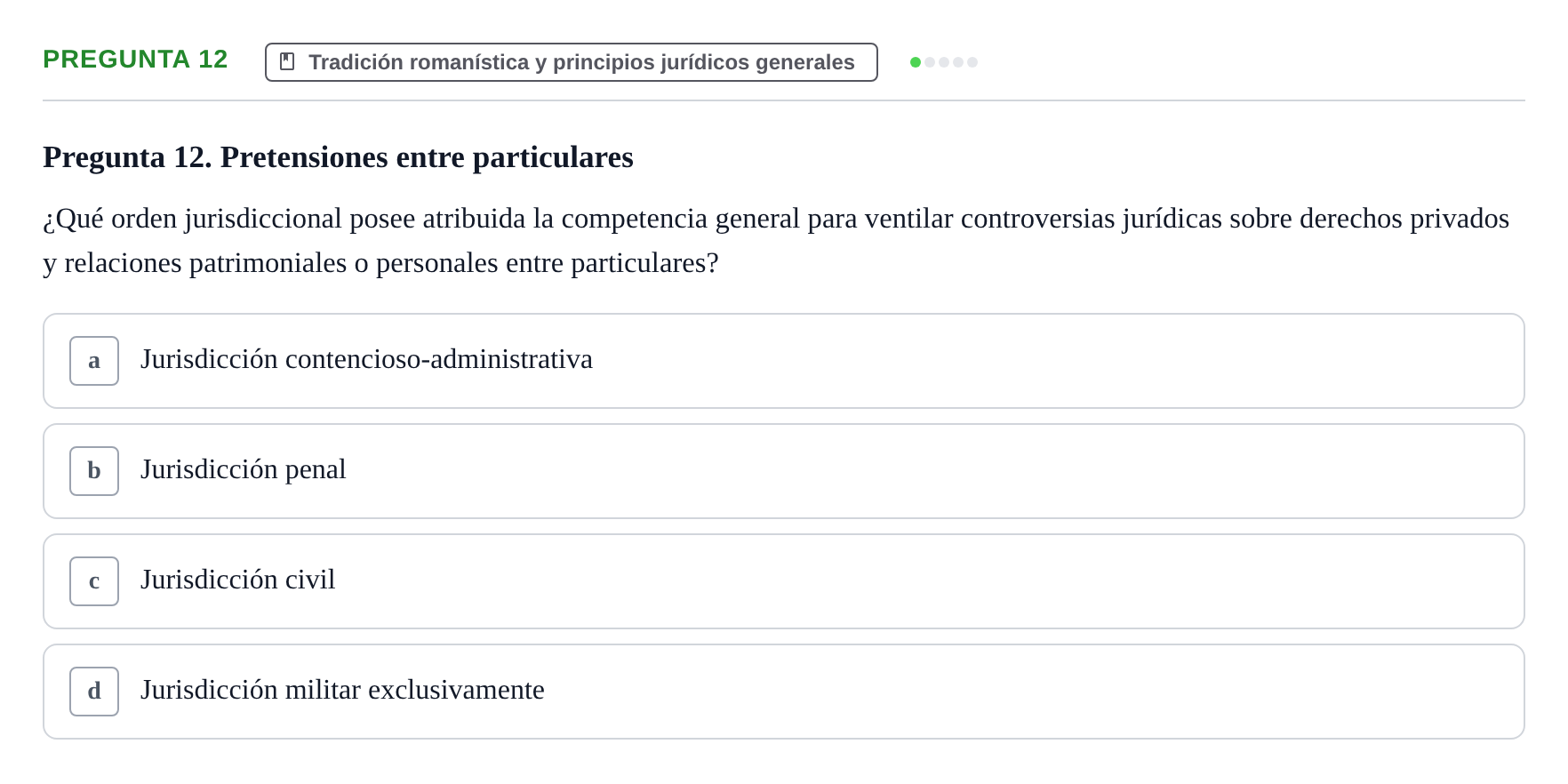 Enunciado: Pregunta 12