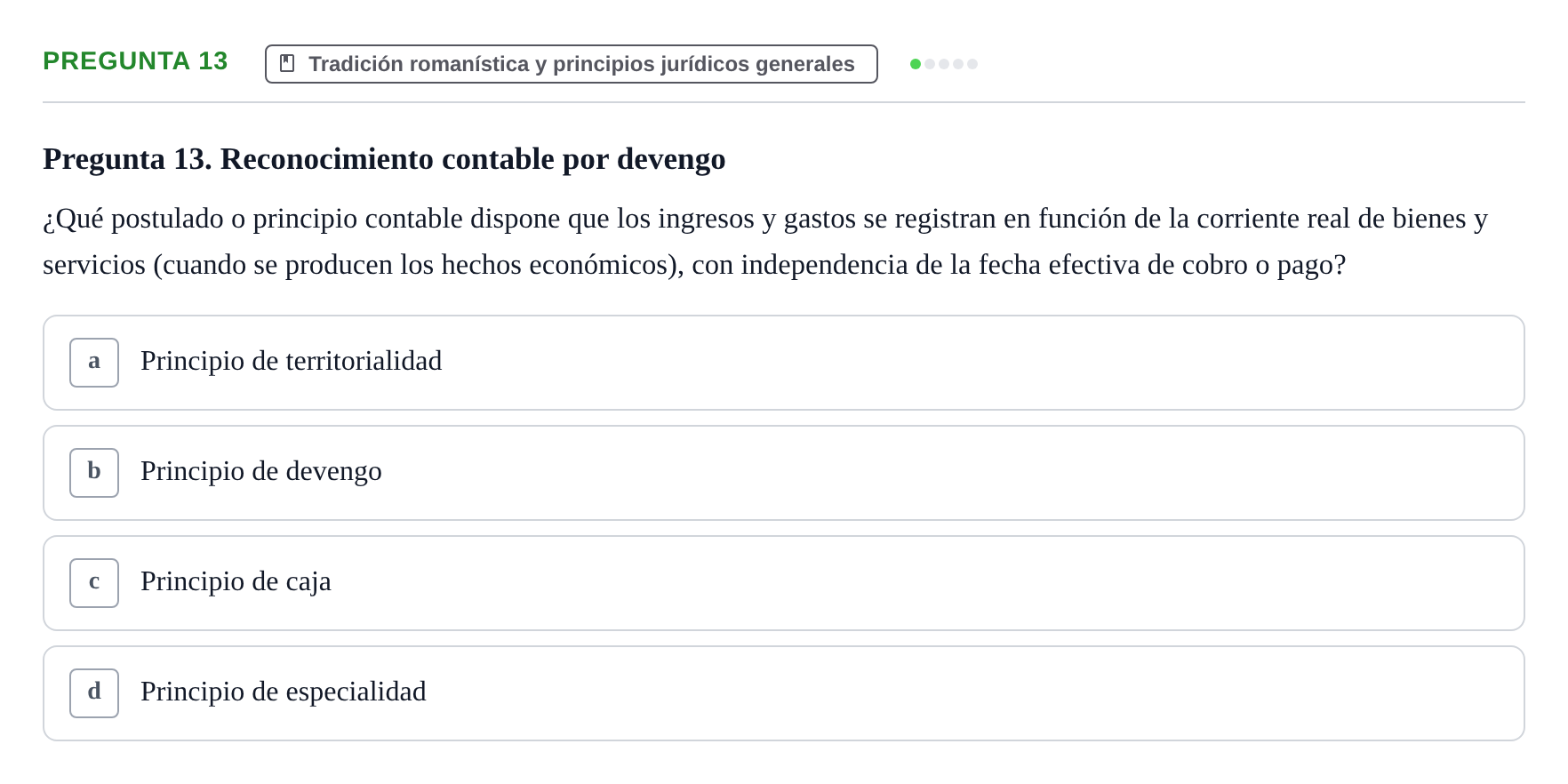 Enunciado: Pregunta 13