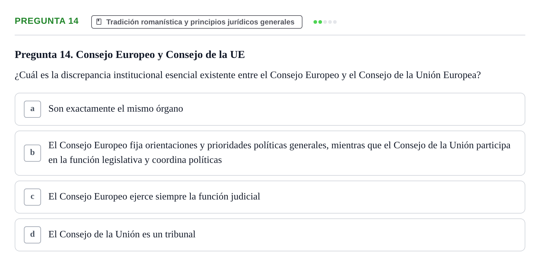 Enunciado: Pregunta 14