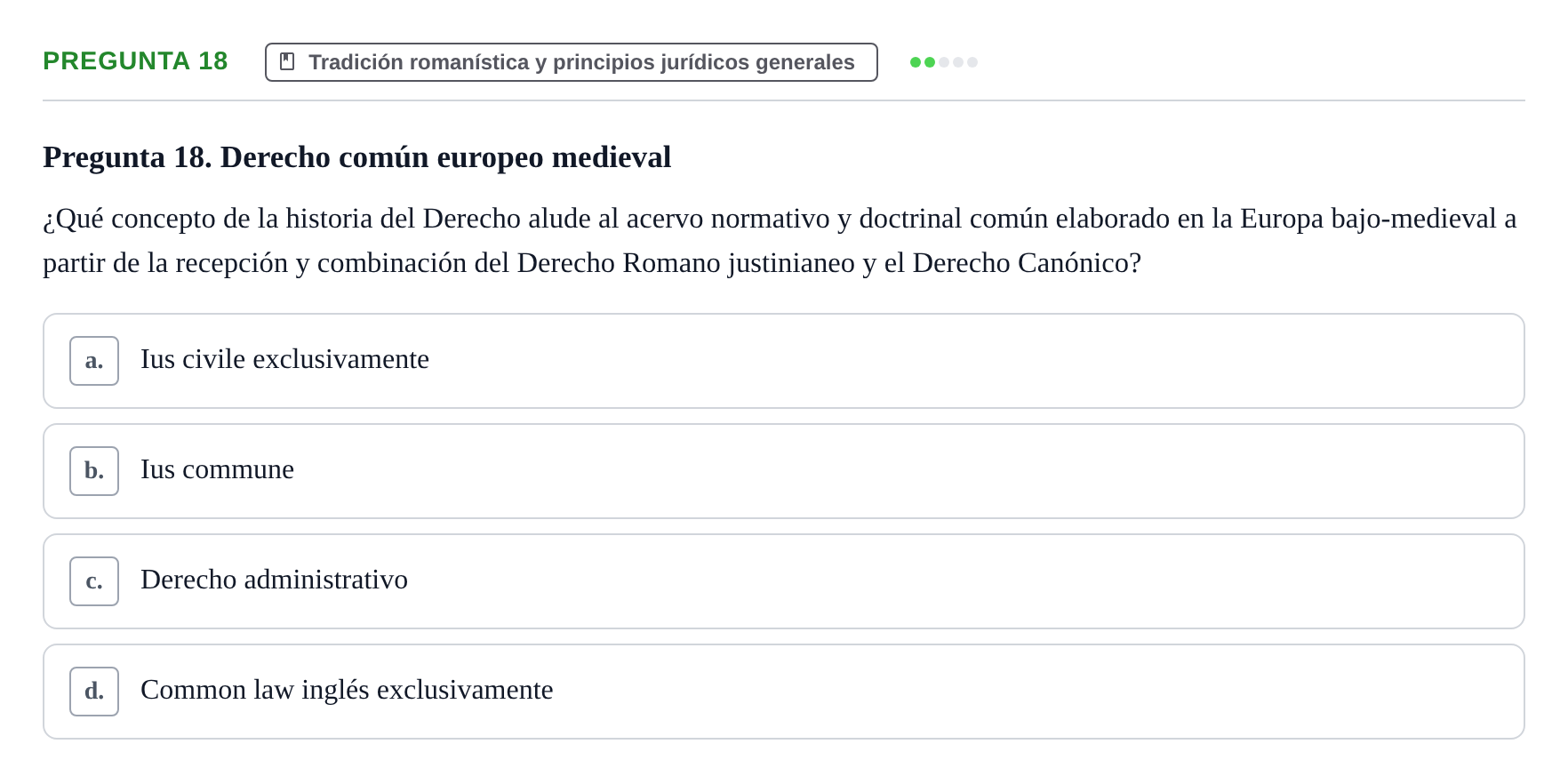 Enunciado: Pregunta 18