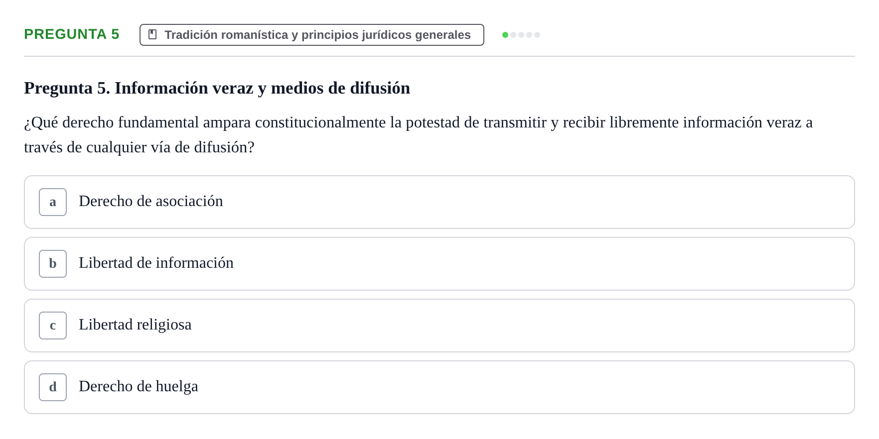 Enunciado: Pregunta 5