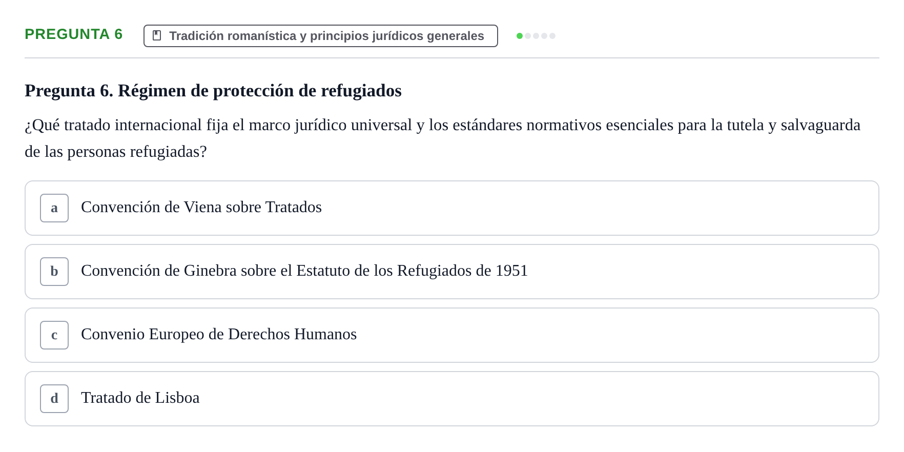 Enunciado: Pregunta 6
