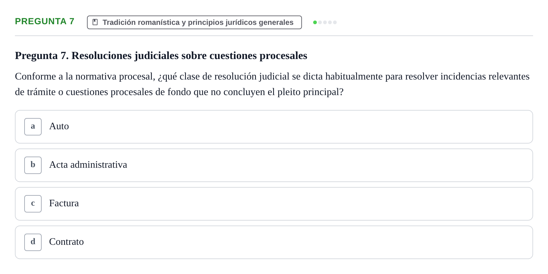 Enunciado: Pregunta 7