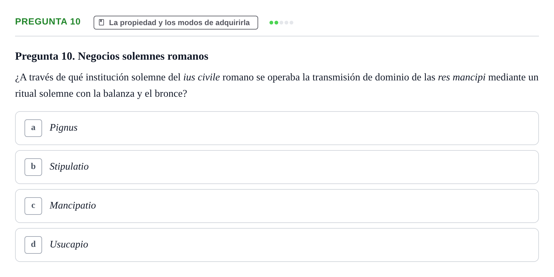 Enunciado: Pregunta 10