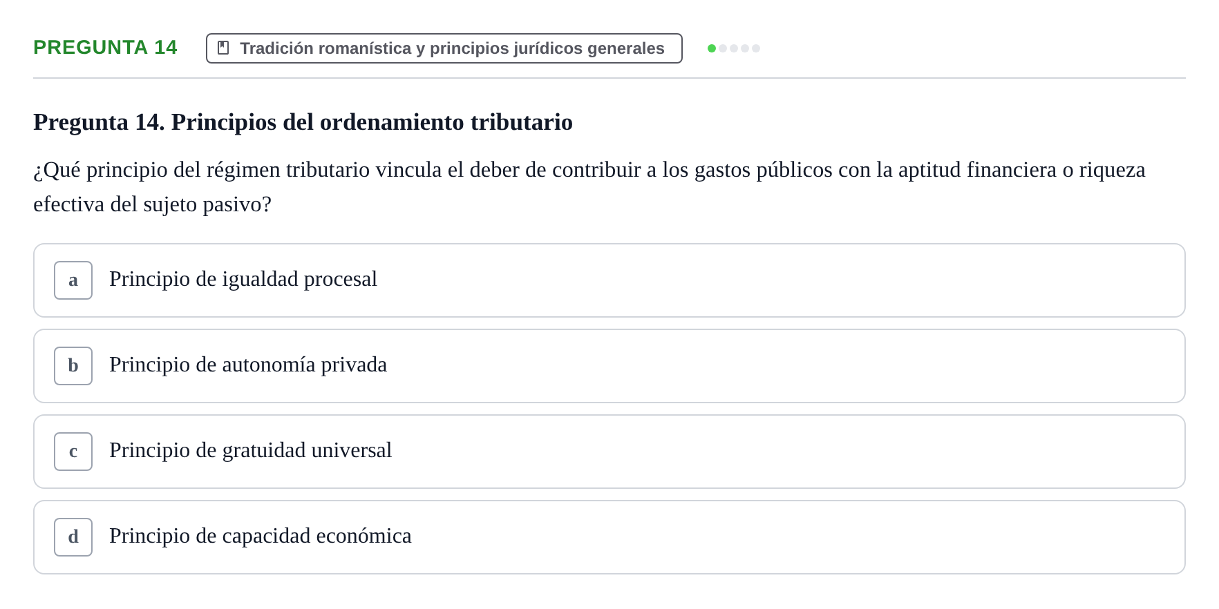 Enunciado: Pregunta 14