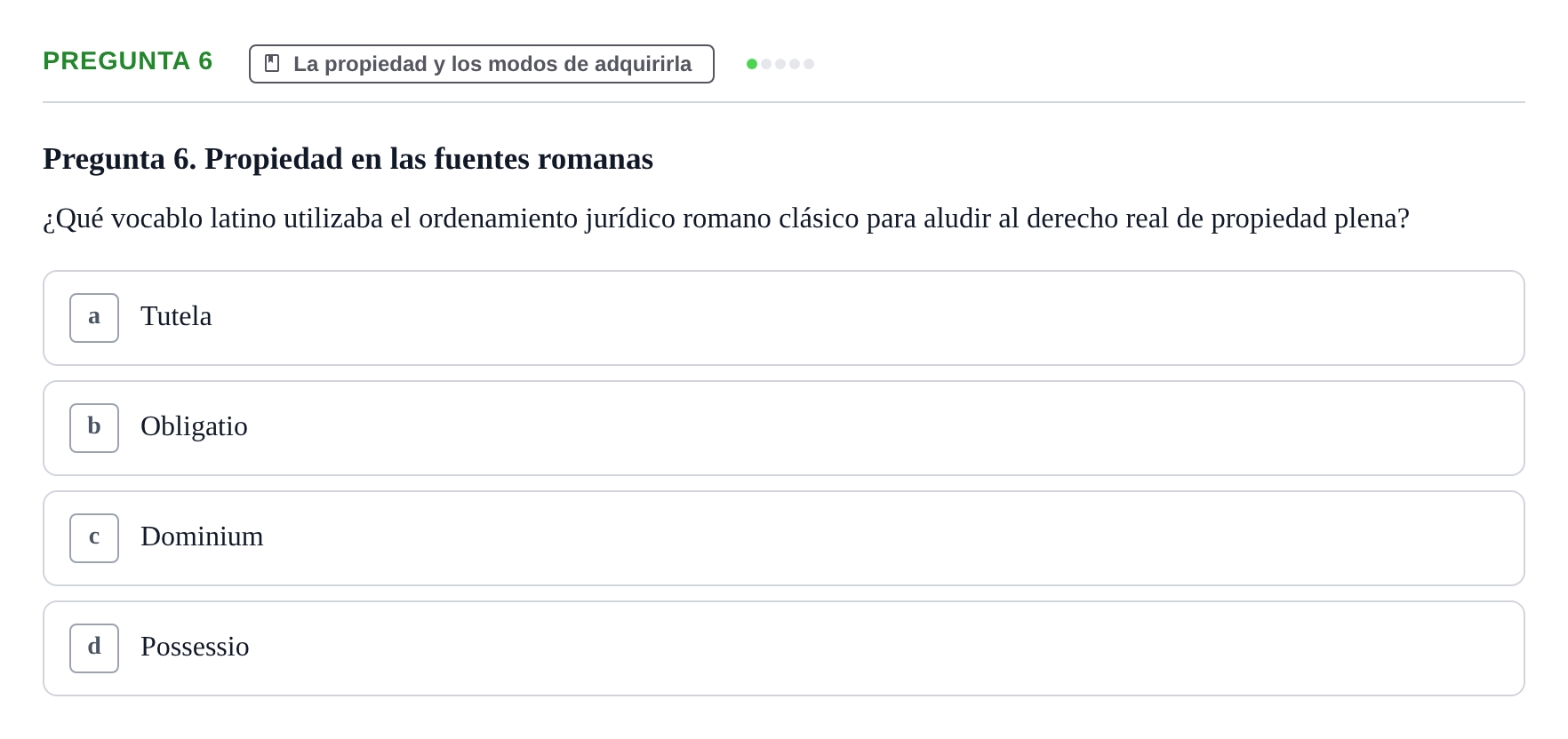 Enunciado: Pregunta 6